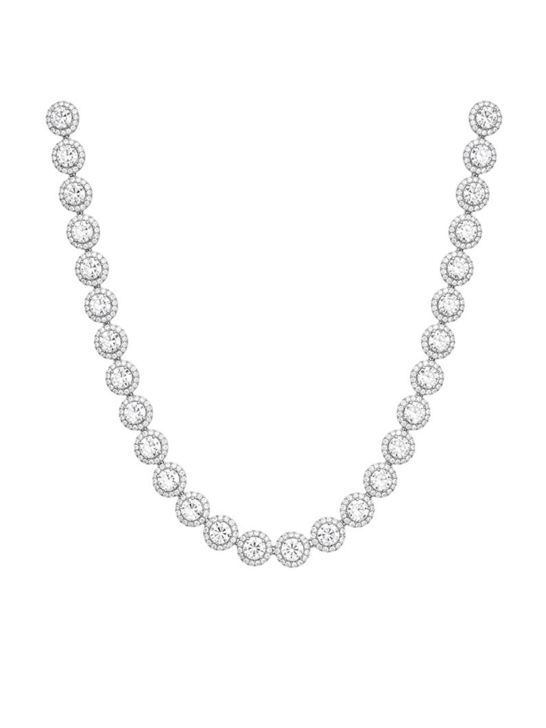 Colar Folheado a Ouro 18k e Prata Círculos de Zircônia