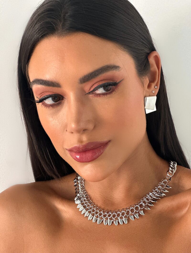 Colar Folheado a Ouro 18k e Prata Correntaria com Lanças