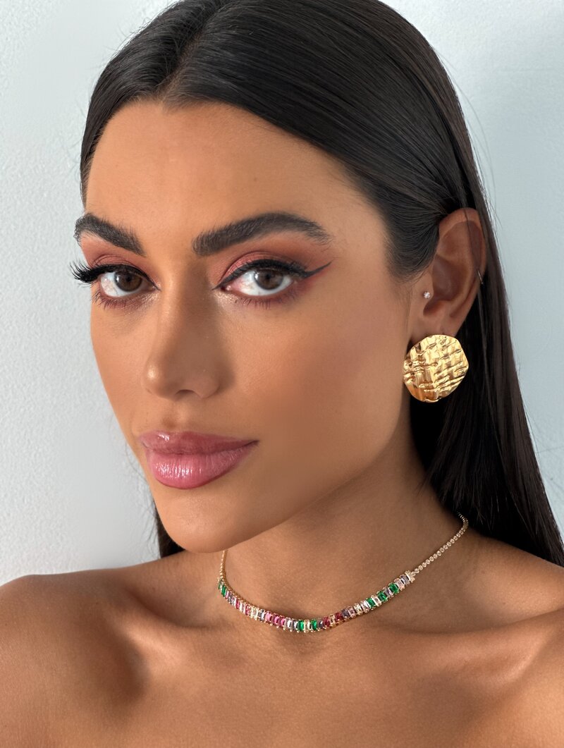 Colar Folheado a Ouro 18k e Prata Corrente de Navetes