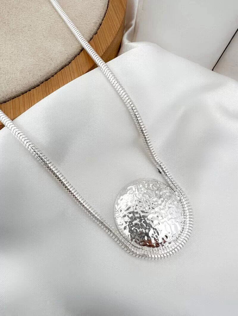 Colar Folheado a Ouro 18K e Prata Corrente Rabo de Tatu Botton