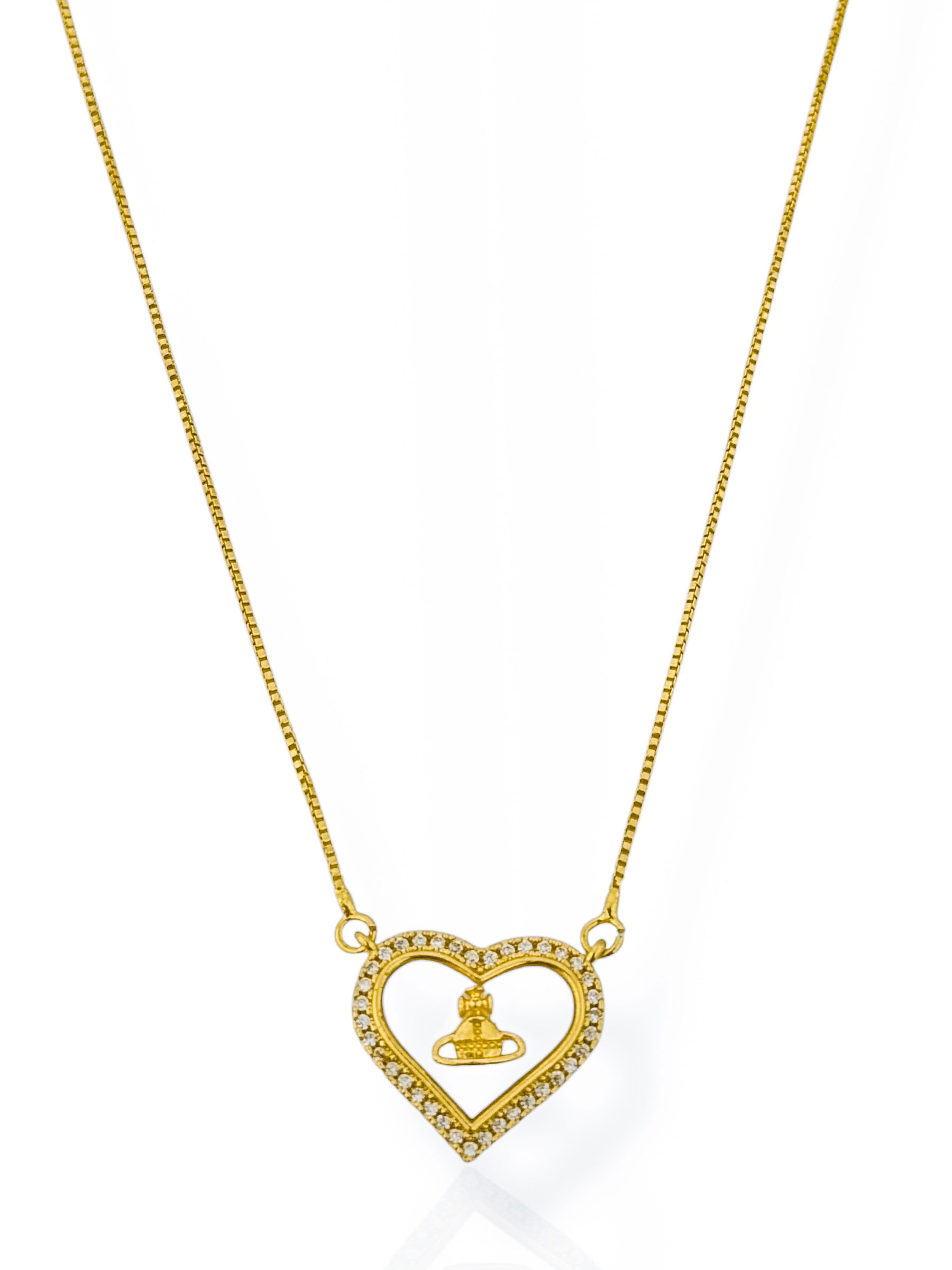 Colar Folheado a Ouro 18k e Prata Design Igreja