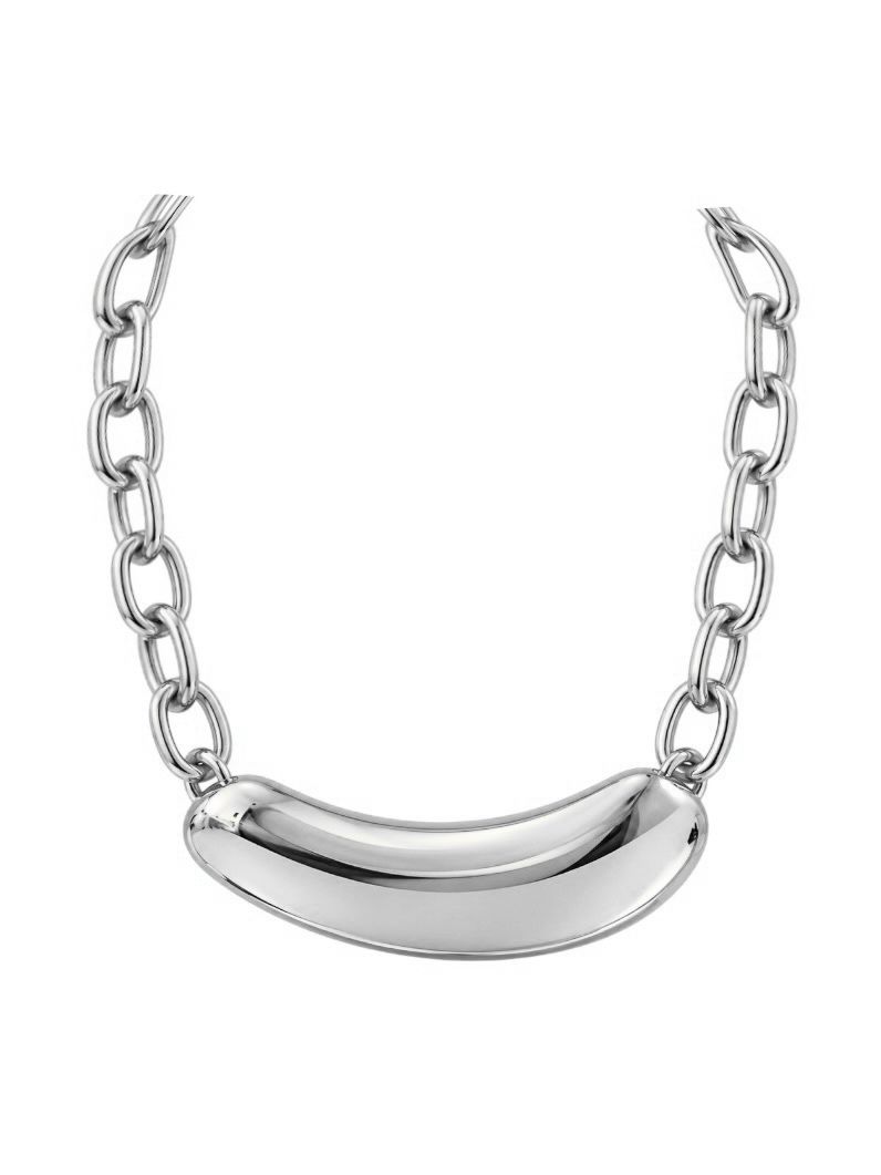 Colar Folheado a Ouro 18k e Prata Design Organico Liso