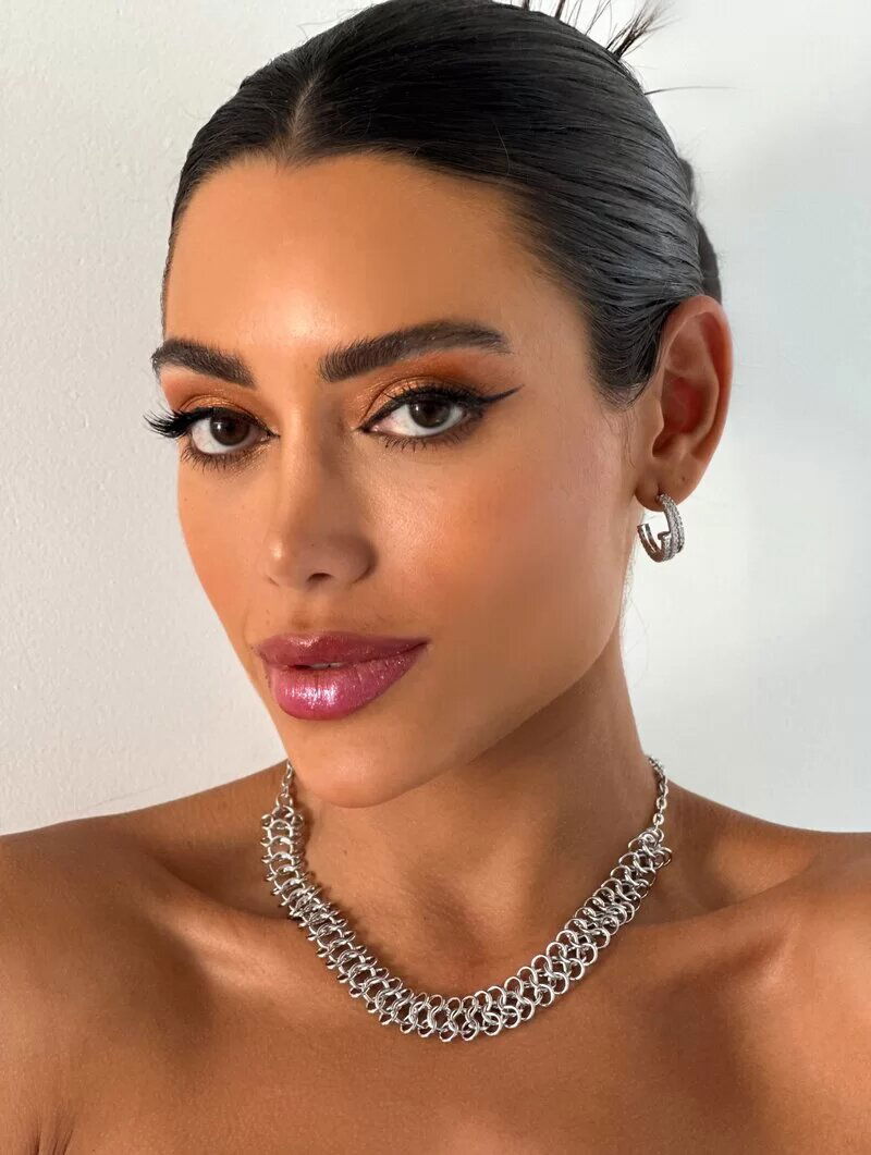 Colar Folheado a Ouro 18k e Prata Elo Design Infinito