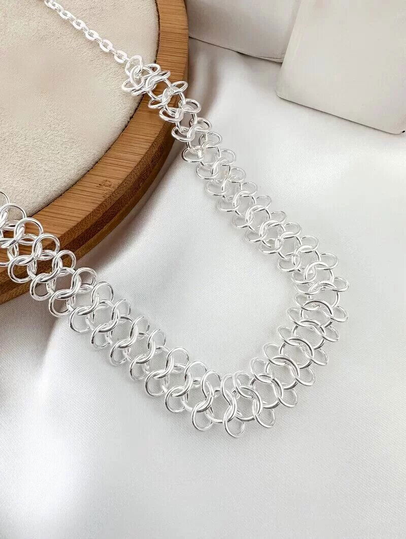 Colar Folheado a Ouro 18k e Prata Elo Design Infinito