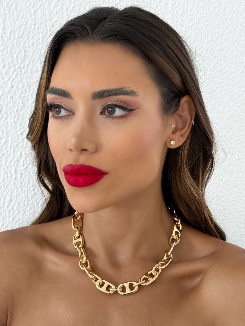 Colar Folheado a Ouro 18k e Prata Grandes Marcas G