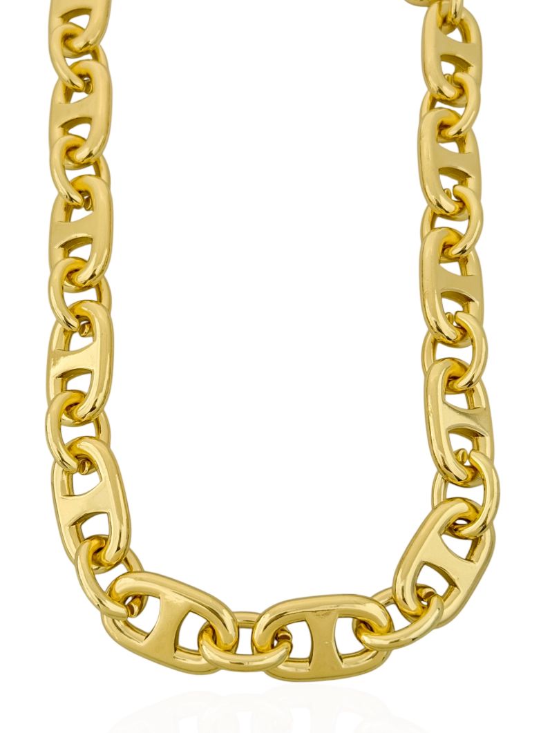 Colar Folheado a Ouro 18k e Prata Grandes Marcas G