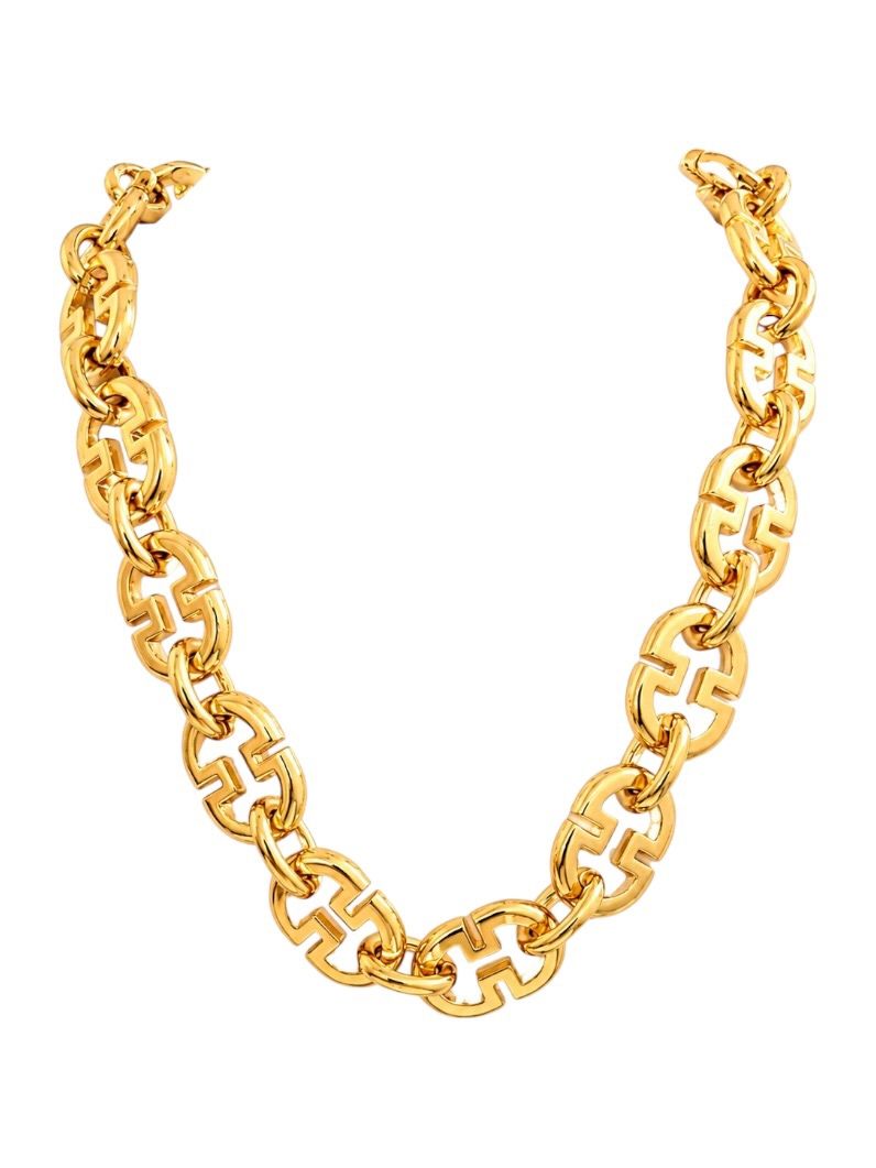 Colar Folheado a Ouro 18k e Prata Elos Inspiração Grandes Marcas