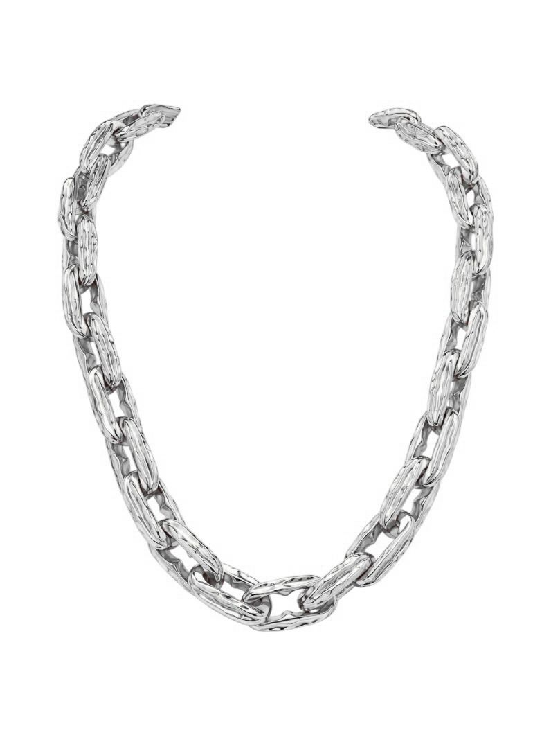 Colar Folheado a Ouro 18k e Prata Elos Martelados