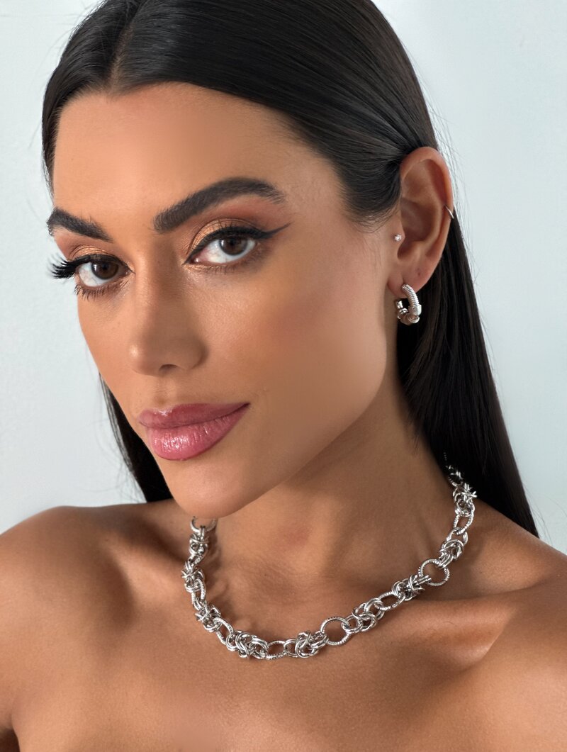 Colar Folheado a Ouro 18k e Prata Elos Redondos