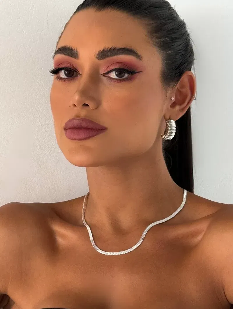 Colar Folheado a Ouro 18k e Prata Fita Trabalhada