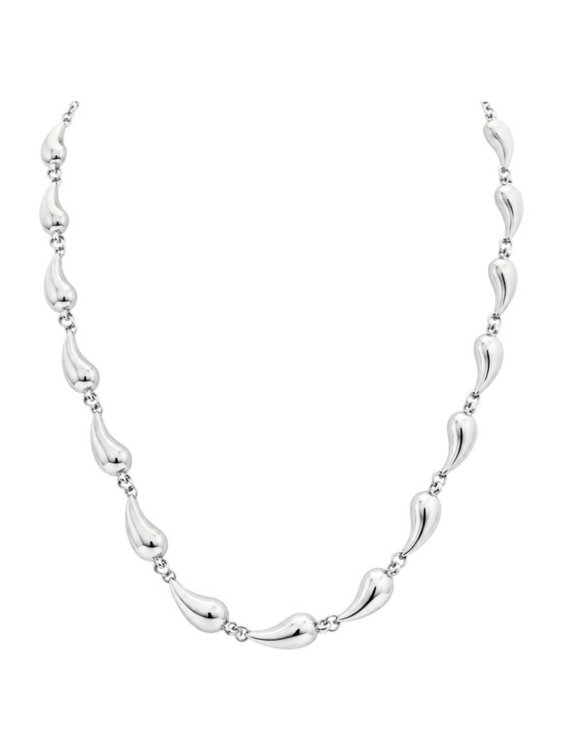 Colar Folheado a Ouro 18k e Prata Gotas Lisas