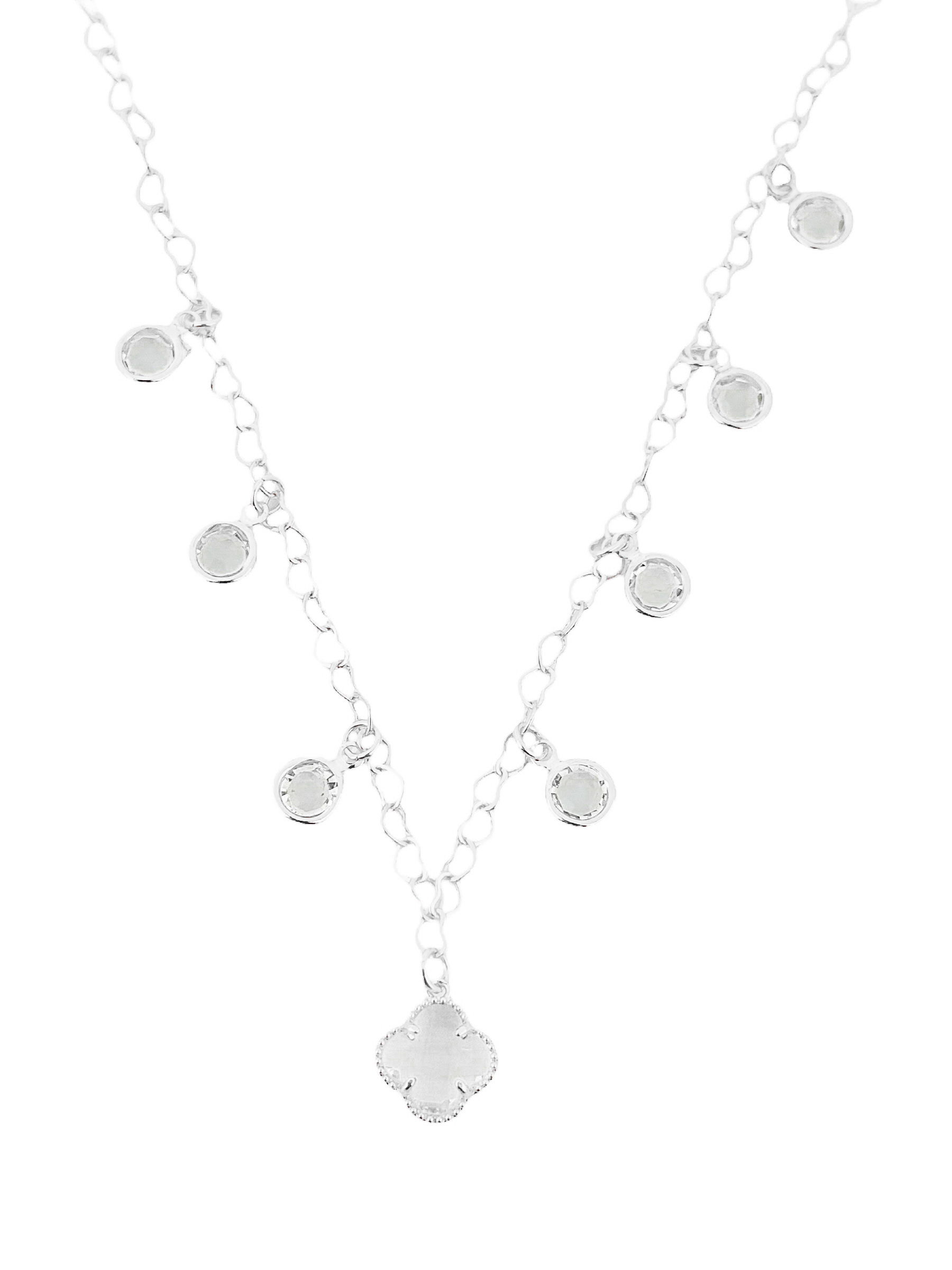 Colar Folheado a ouro 18k e Prata Inspiração Vg. Cristal