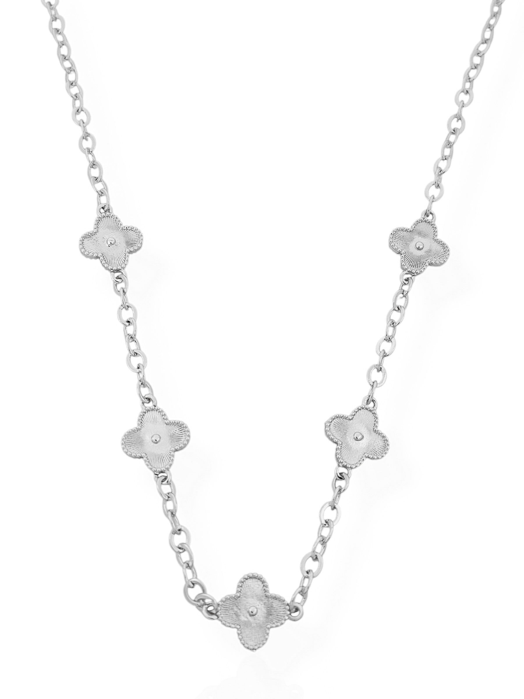 Colar Folheado a Ouro 18k e Prata Inspiração Vg. Detalhada