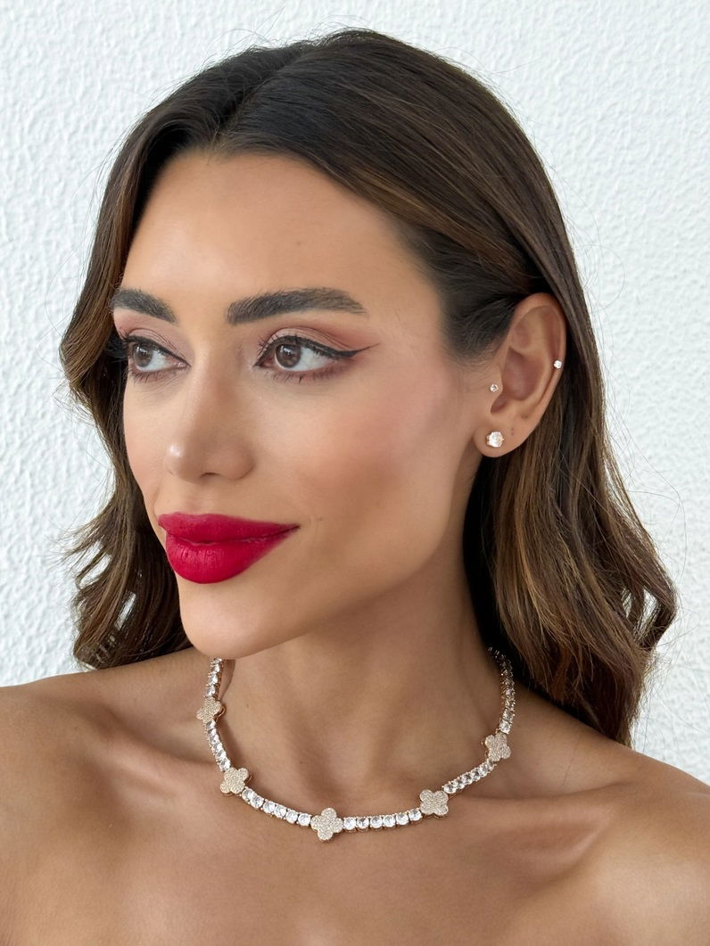 Colar Folheado a ouro 18k e Prata Inspiração Vg. Lux