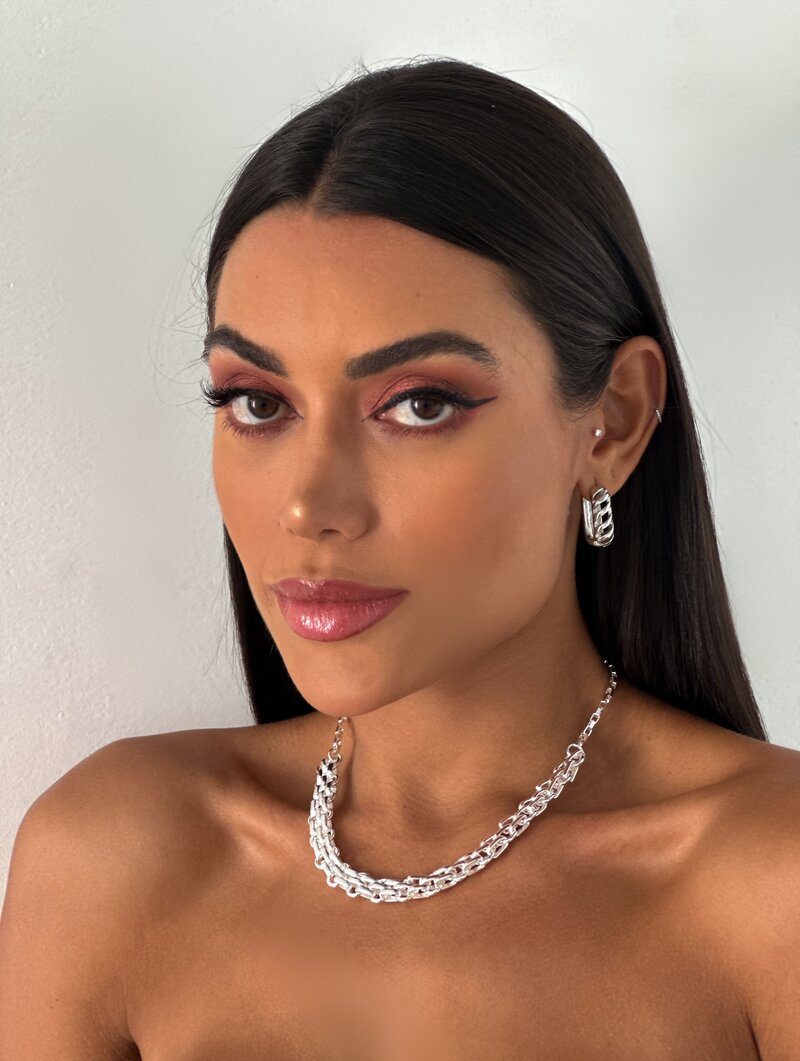 Colar Folheado a Ouro 18k e Prata Maxi Correntaria