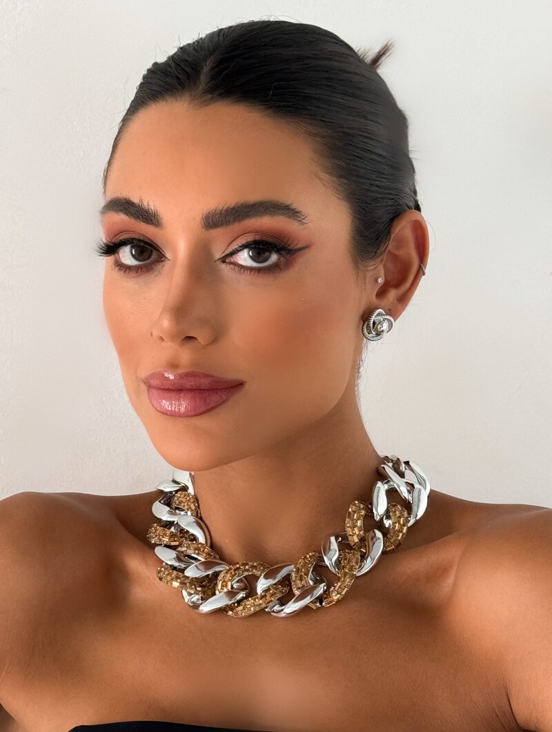 Colar Folheado a Ouro 18k e Prata Maxi Corrente