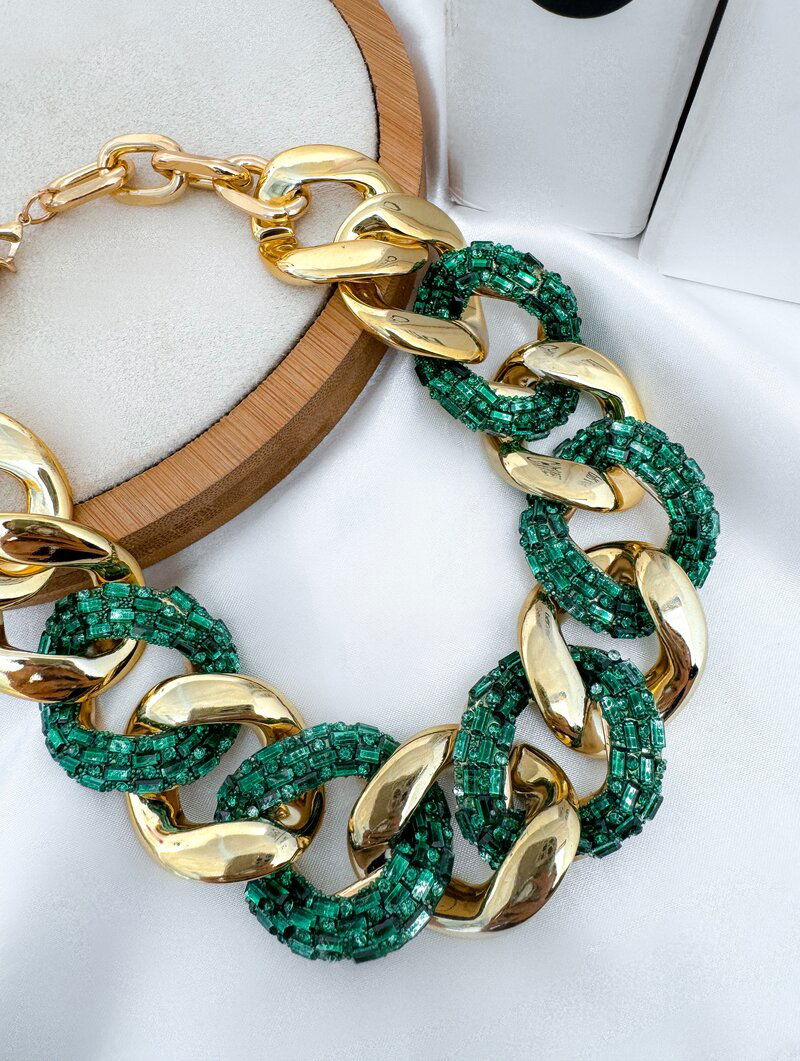 Colar Folheado a Ouro 18k e Prata Maxi Corrente