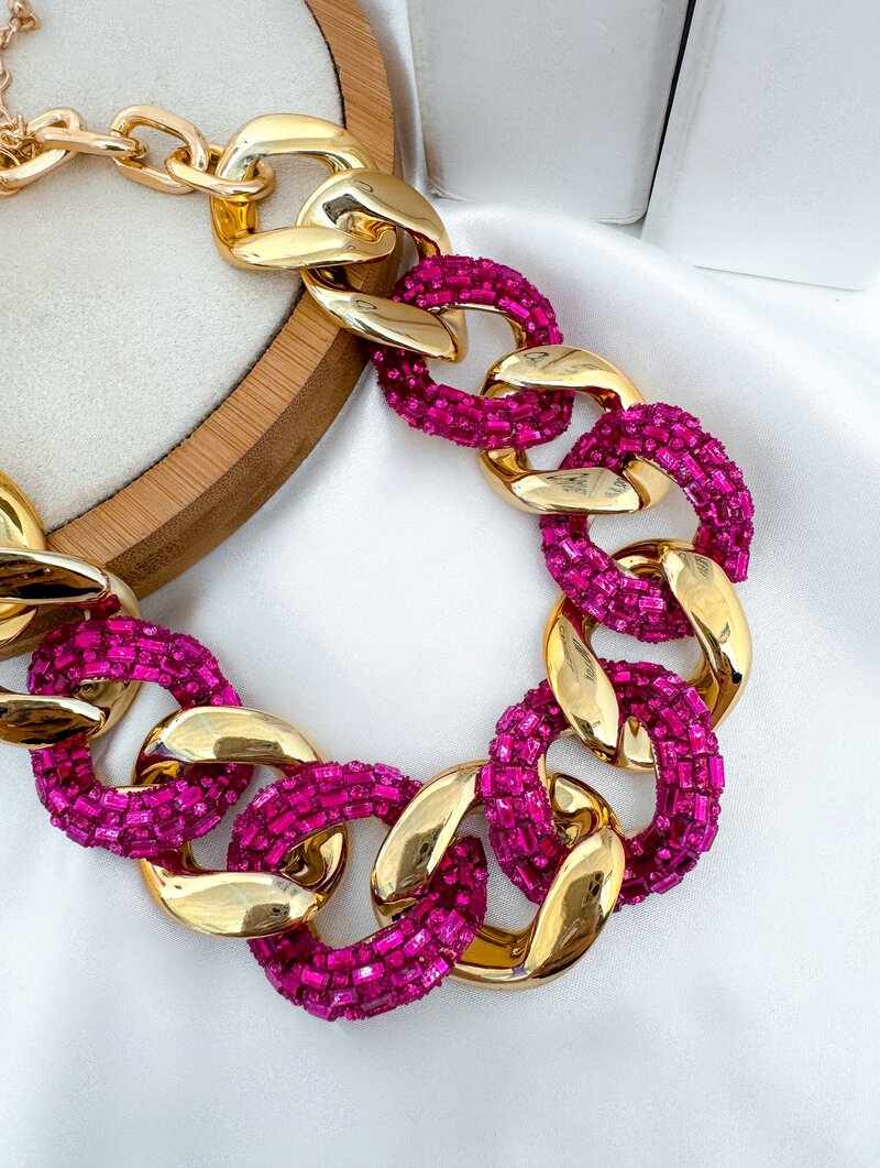 Colar Folheado a Ouro 18k e Prata Maxi Corrente