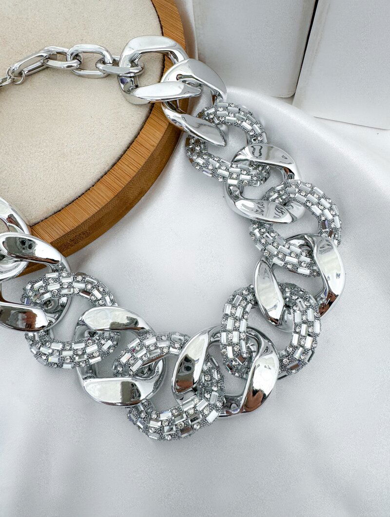 Colar Folheado a Ouro 18k e Prata Maxi Corrente