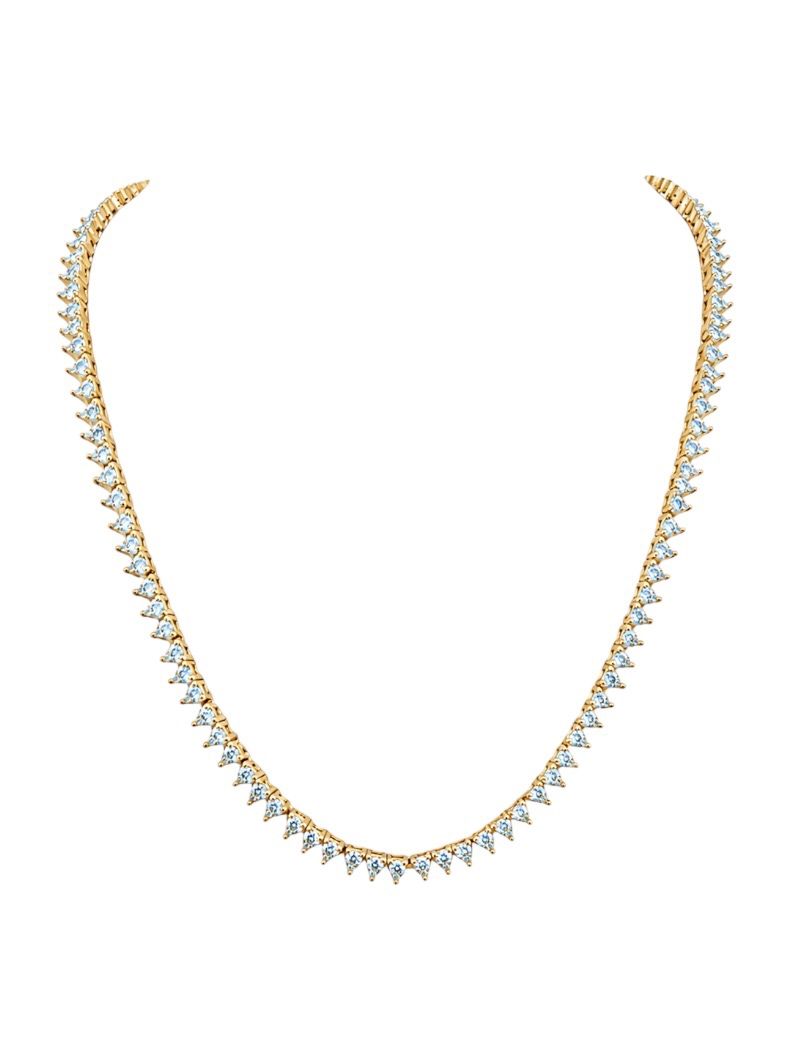 Colar Folheado a Ouro 18k e Prata Mini Corações de Cristais