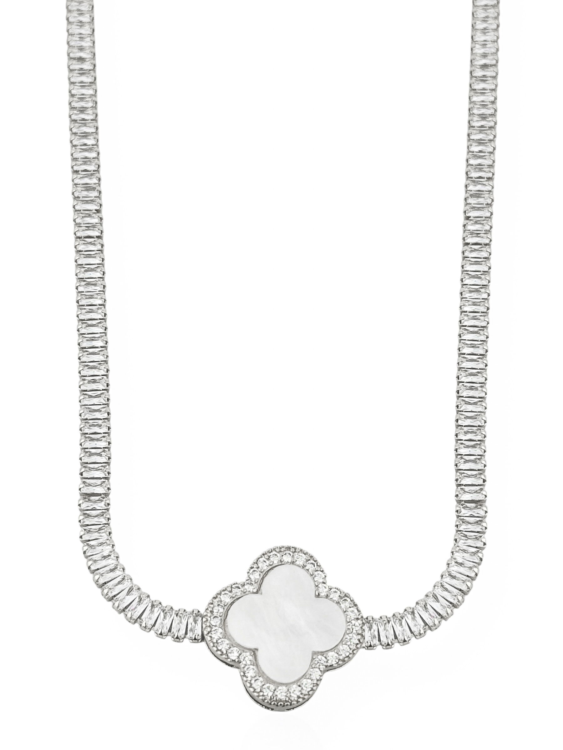 Colar Folheado a Ouro 18k e Prata Navete Inspiração Vg. Resinado