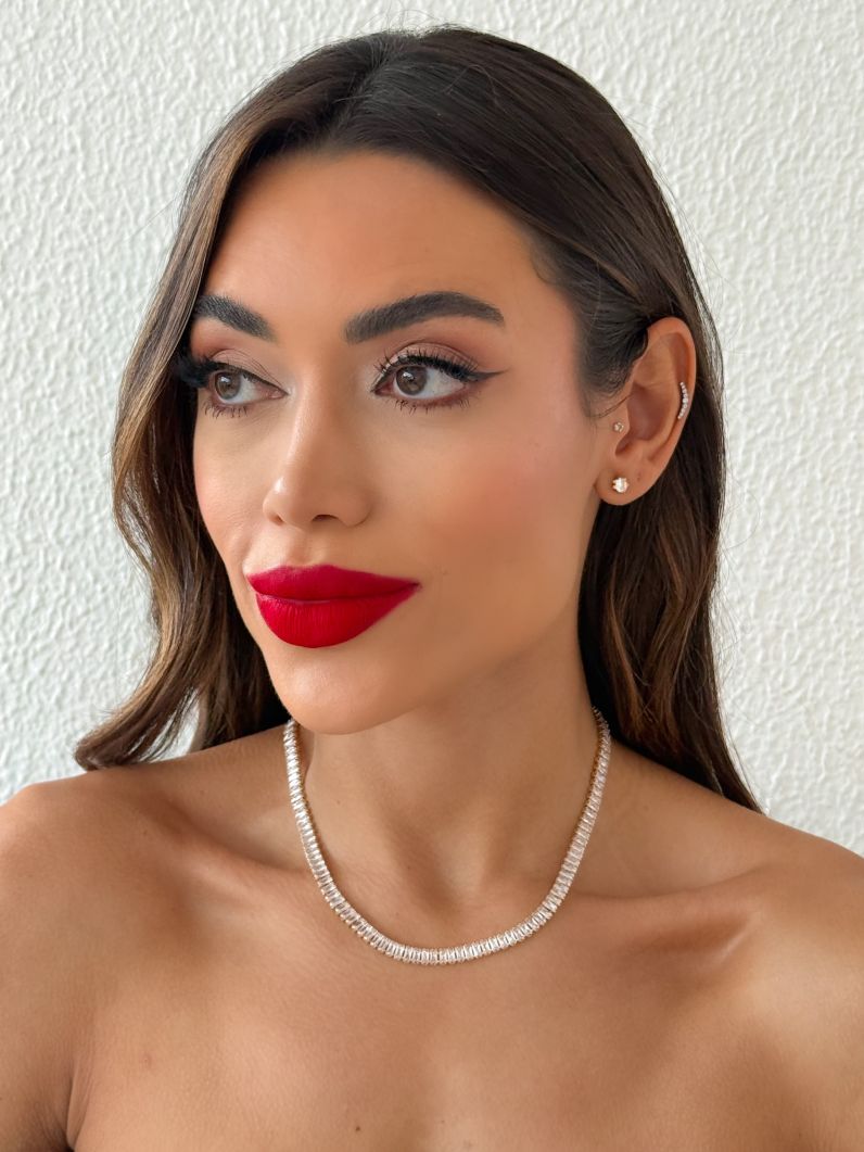 Colar Folheado a Ouro 18k e Prata Navetes Coloridos