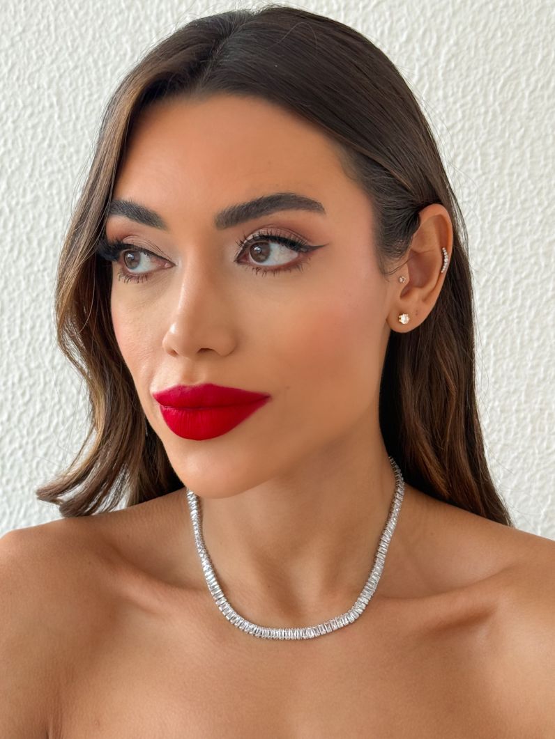 Colar Folheado a Ouro 18k e Prata Navetes Coloridos
