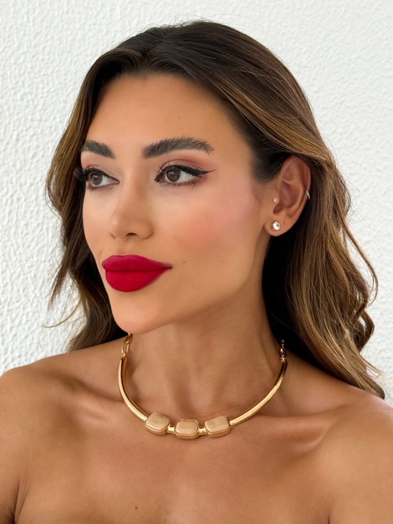 Colar Folheado a Ouro 18k e Prata Nefertari