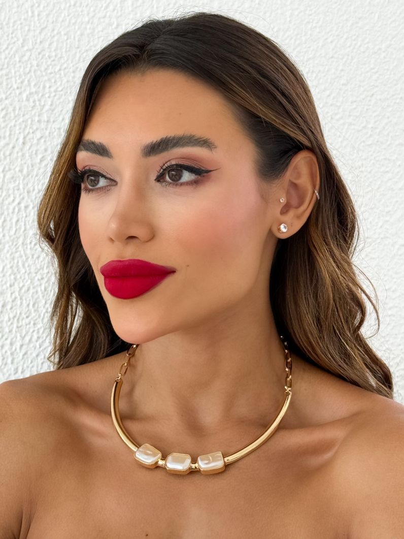 Colar Folheado a Ouro 18k e Prata Nefertari