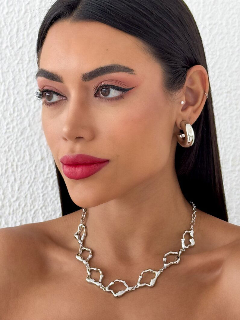 Colar folheado a ouro 18k e Prata Orgânico