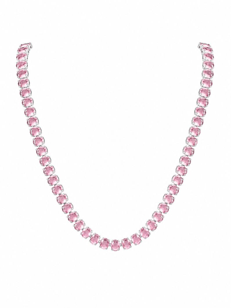 Colar Folheado a Ouro 18k e Prata Ovais Coloridos