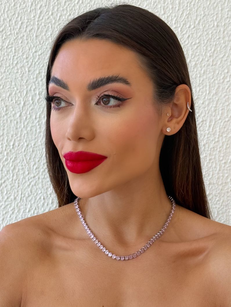 Colar Folheado a Ouro 18k e Prata Ovais Coloridos