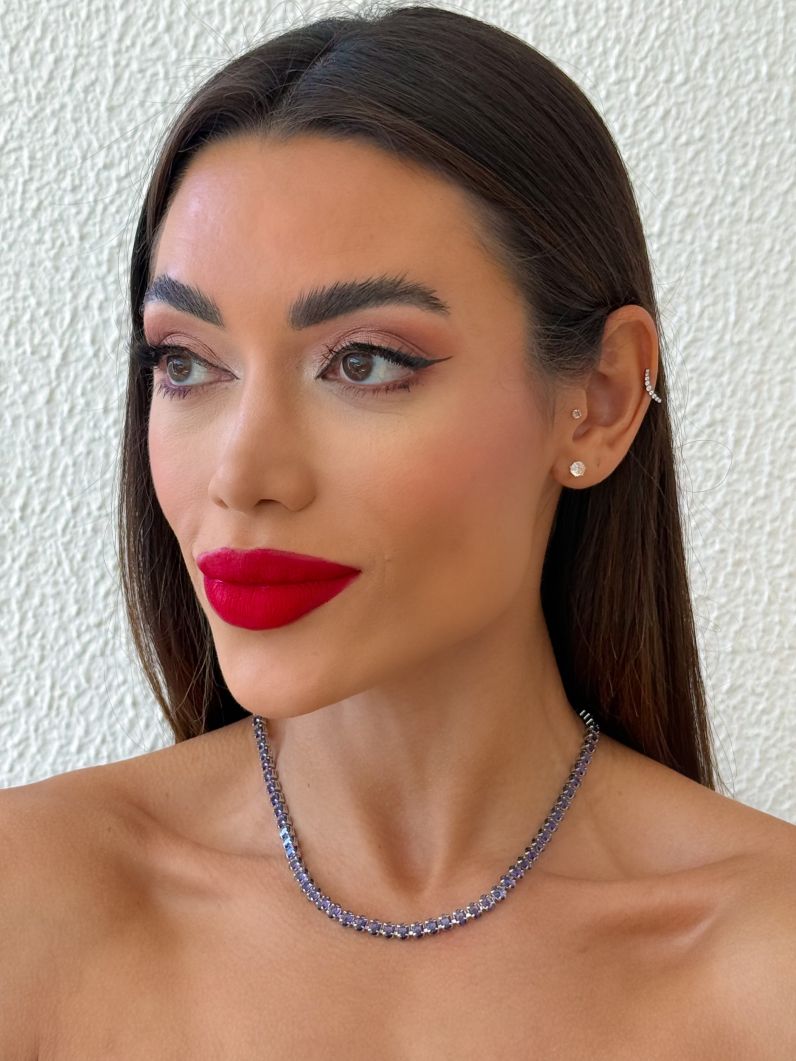 Colar Folheado a Ouro 18k e Prata Ovais Coloridos