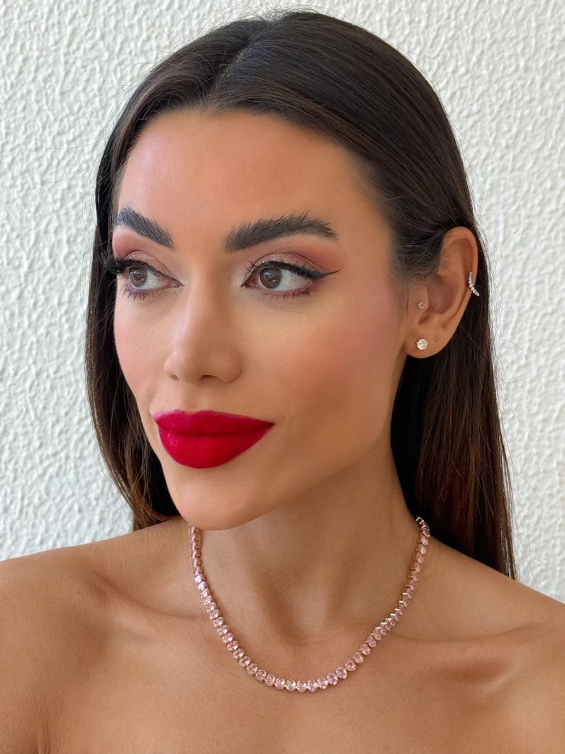 Colar Folheado a Ouro 18k e Prata Ovais Coloridos