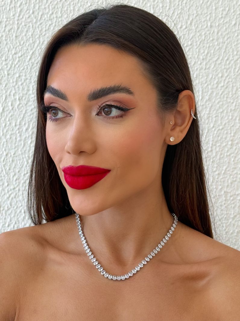 Colar Folheado a Ouro 18k e Prata Ovais Coloridos