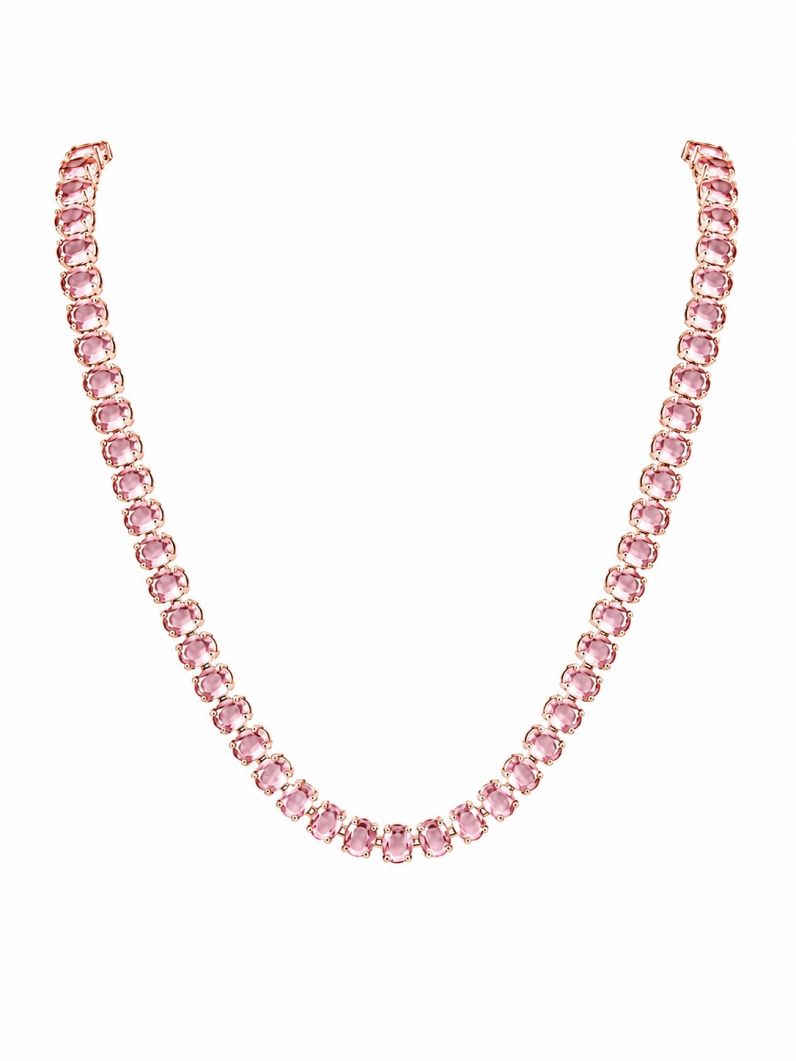 Colar Folheado a Ouro 18k e Prata Ovais Coloridos