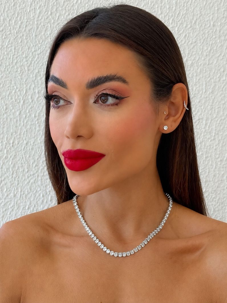 Colar Folheado a Ouro 18k e Prata Ovais Coloridos