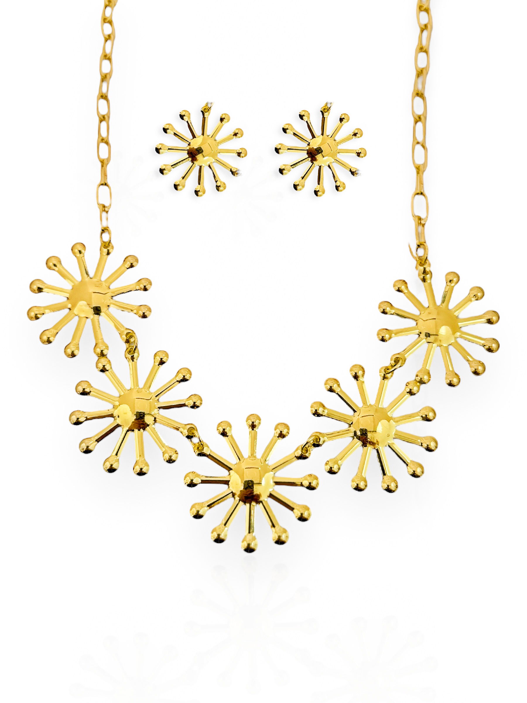 Colar Folheado a Ouro 18k e Prata Raios de Sol