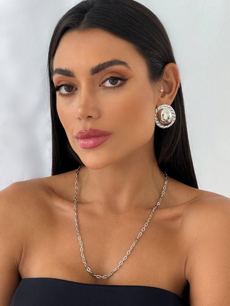 Colar Folheado a Ouro 18k e Prata Riviera Correntaria