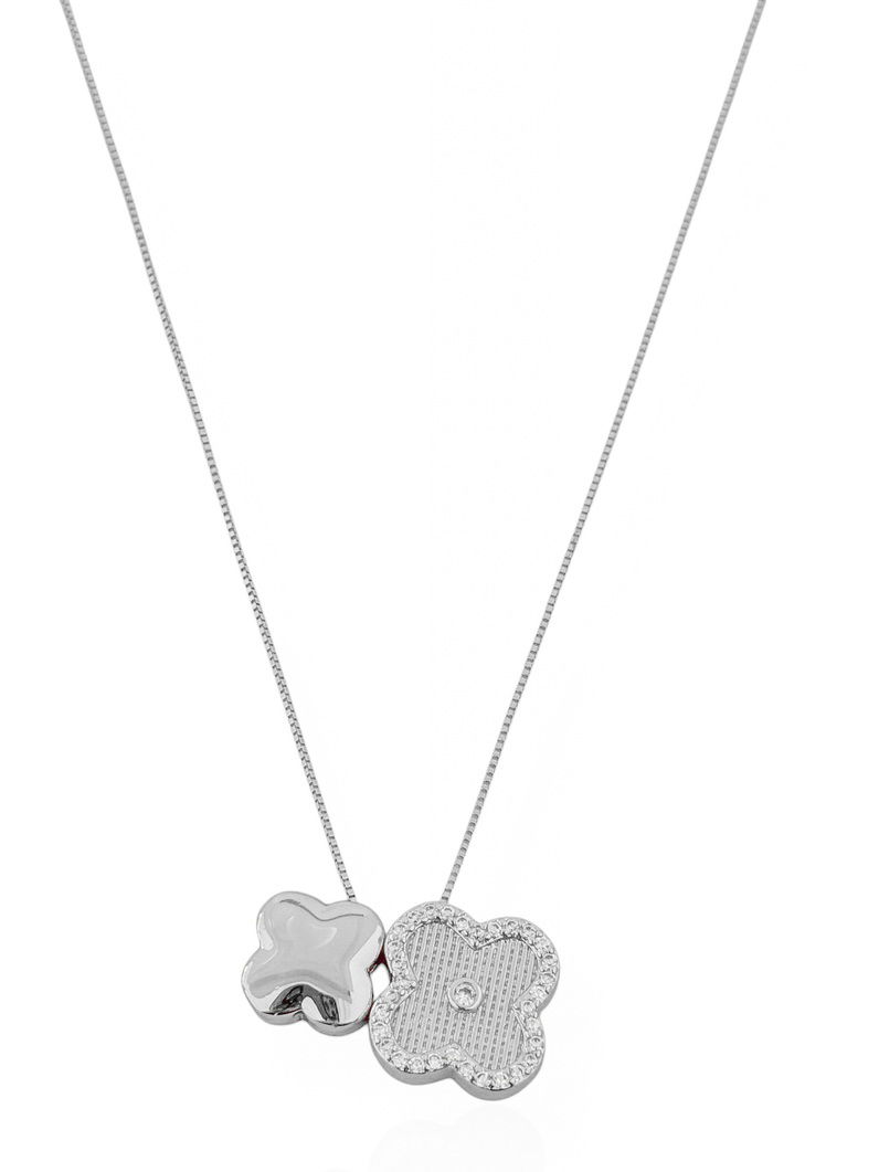 Colar Folheado a Ouro 18k e Prata Veneziana Com Dupla Inspiração Vg