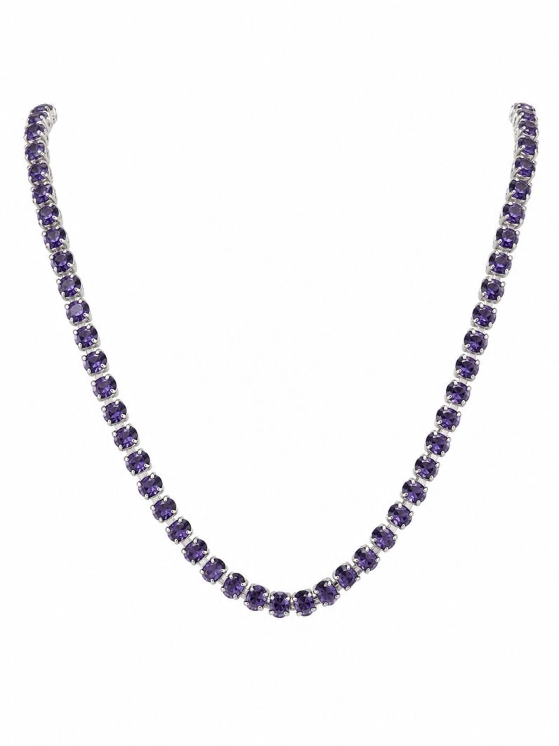 Colar Folheado a Ouro 18k e Prata Zirconia Circulos Coloridos
