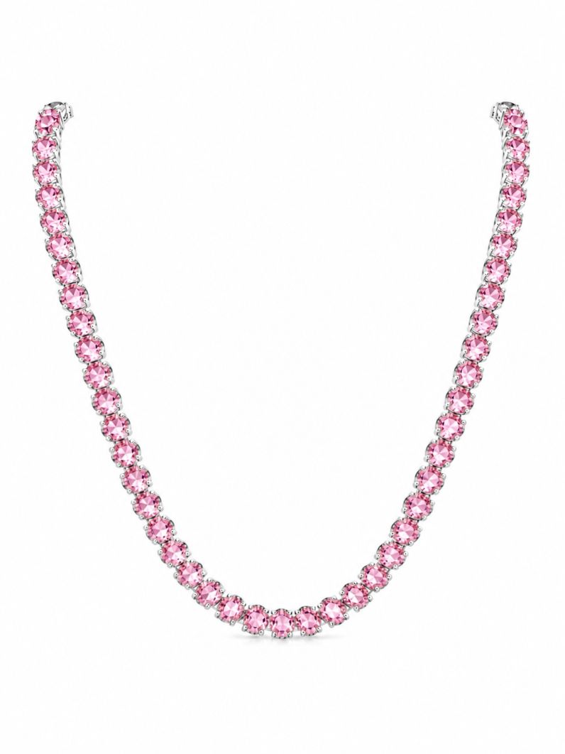 Colar Folheado a Ouro 18k e Prata Zirconia Circulos Coloridos