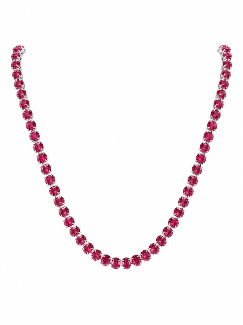 Colar Folheado a Ouro 18k e Prata Zirconia Circulos Coloridos