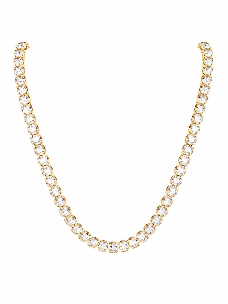 Colar Folheado a Ouro 18k e Prata Zirconia Circulos Coloridos