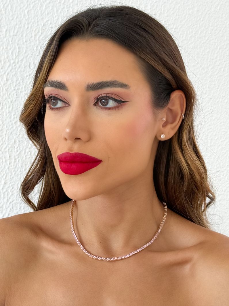 Colar Folheado a Ouro 18k e Prata Zircônias Coloridas