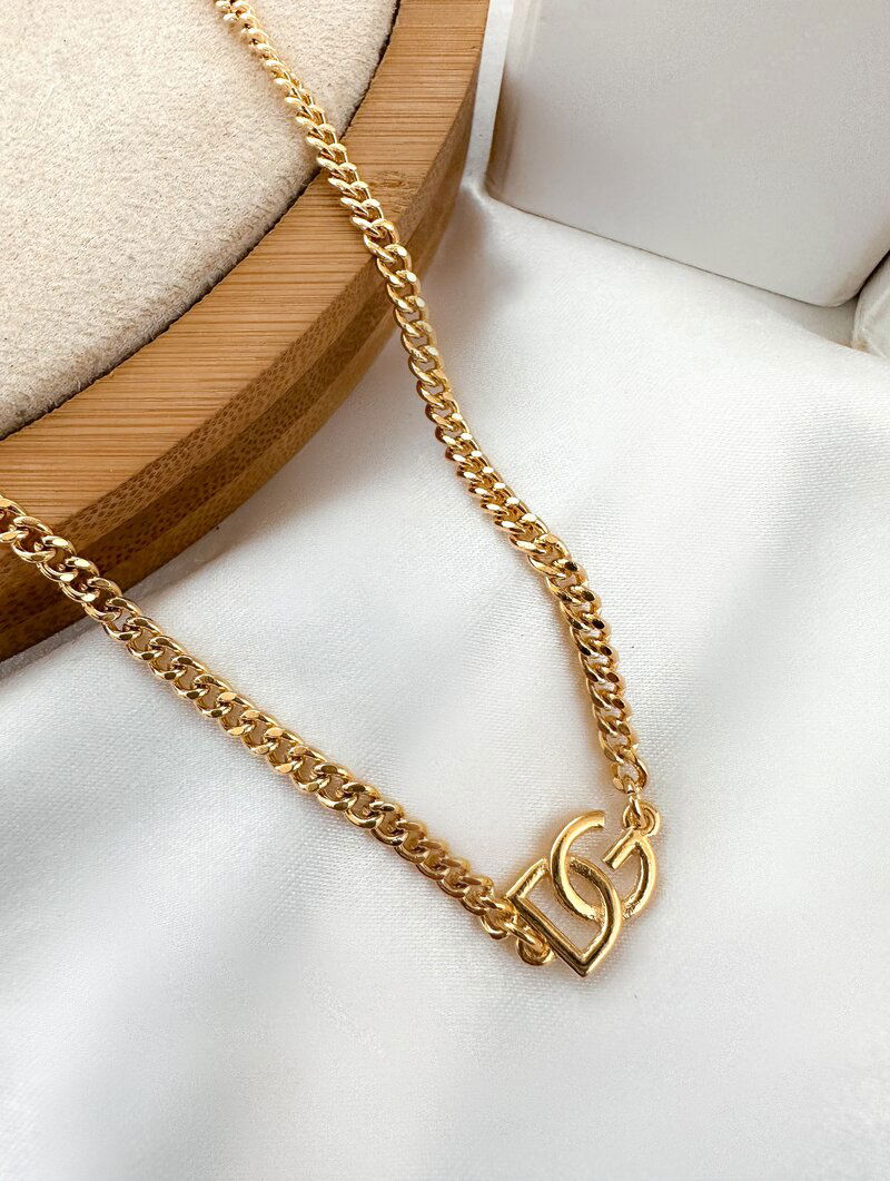 Colar Folheado a Ouro 18k Inspiração Joalheria