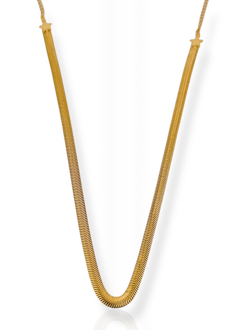 Colar Folheado a Ouro 18k Malha