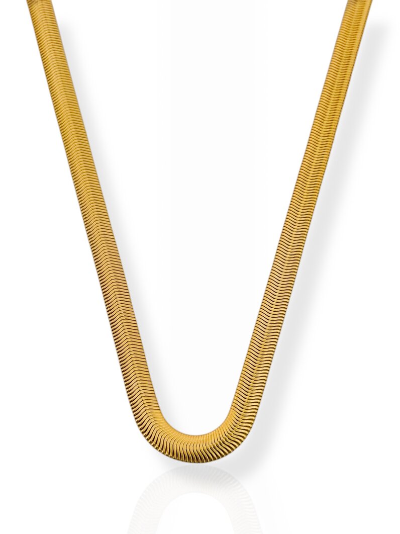 Colar Folheado a Ouro 18k Malha M