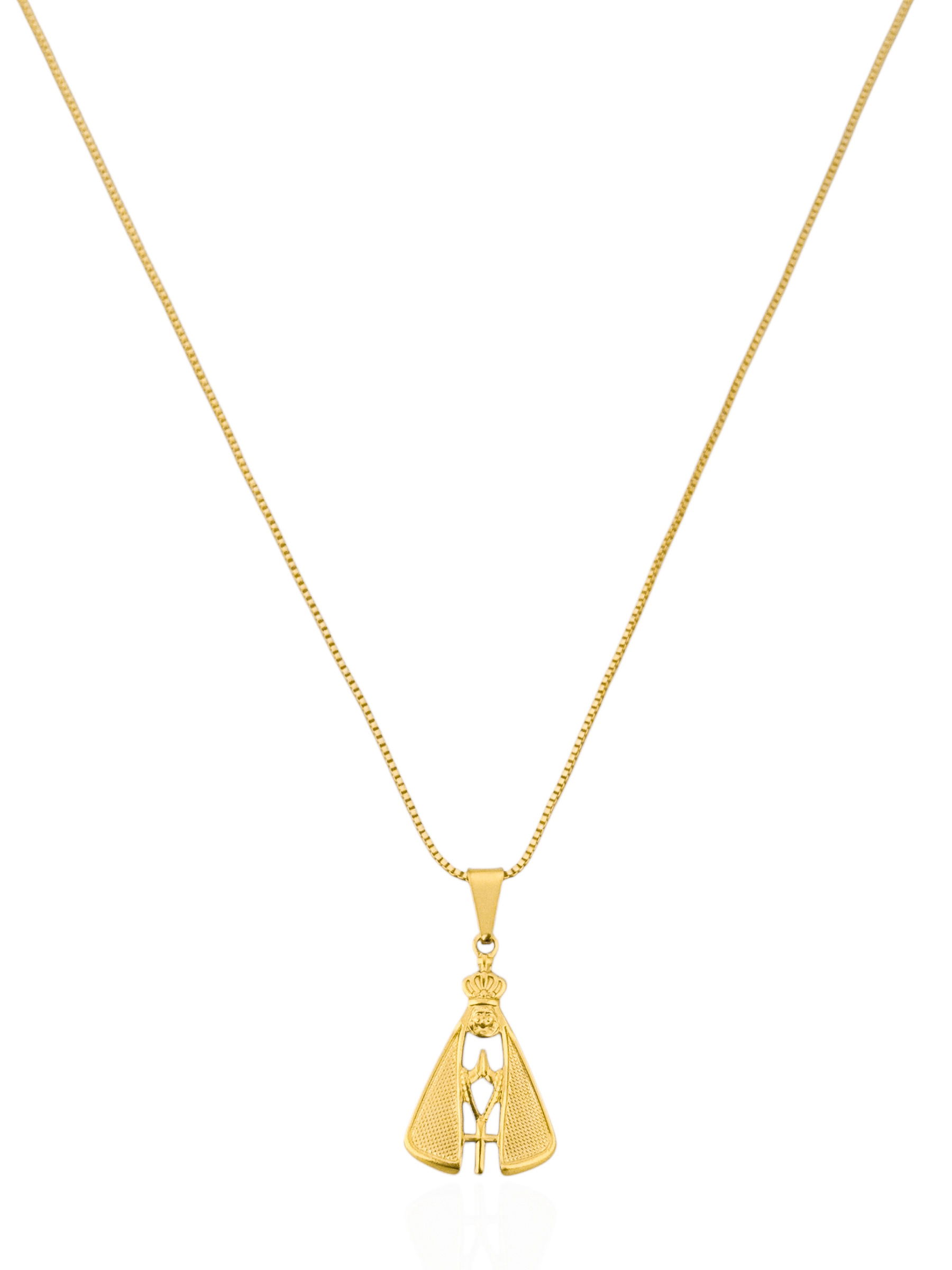 Colar Folheado a Ouro 18k Nossa Senhora
