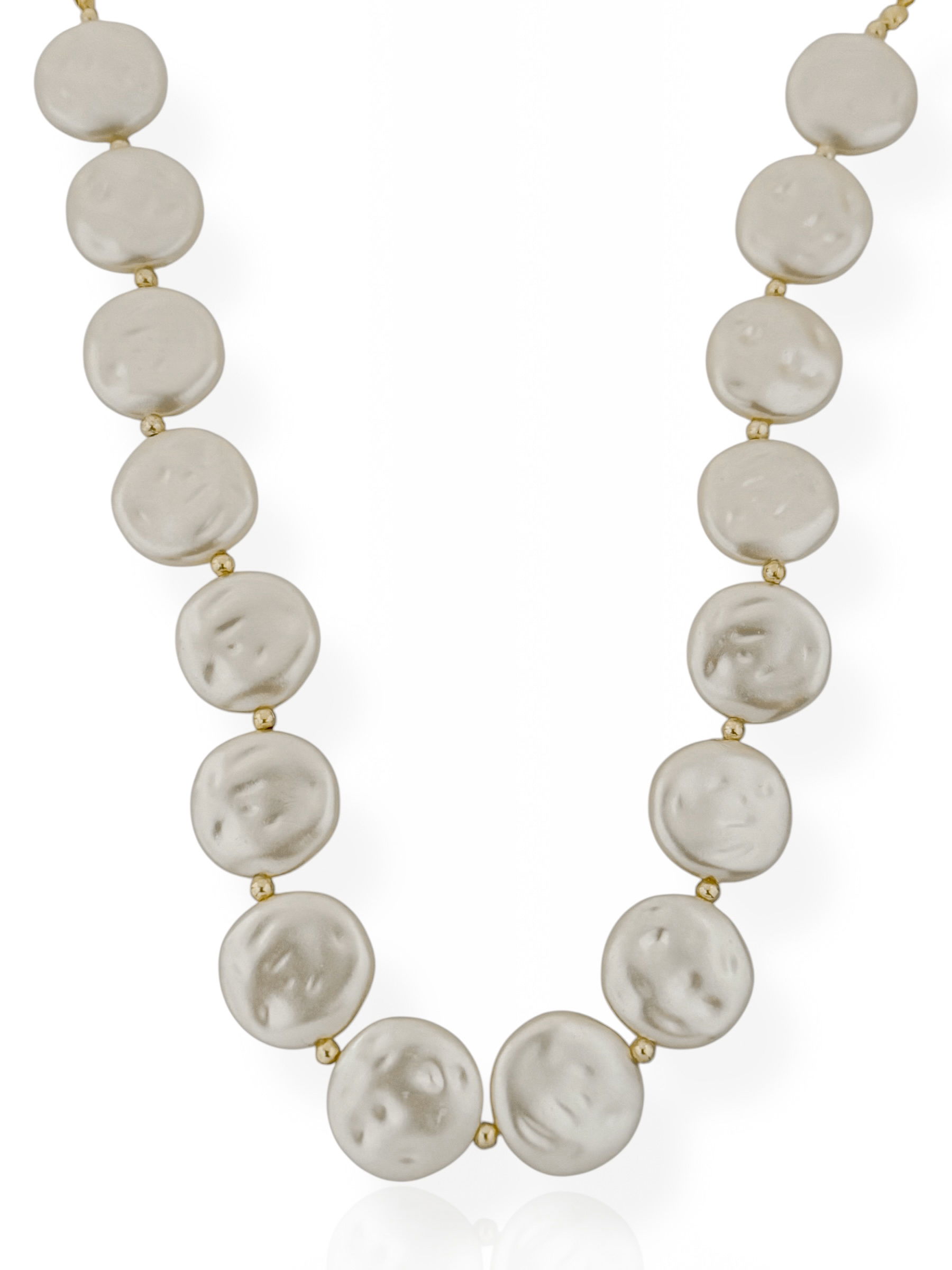 Colar Folheado a Ouro 18k Pérola D'agua M